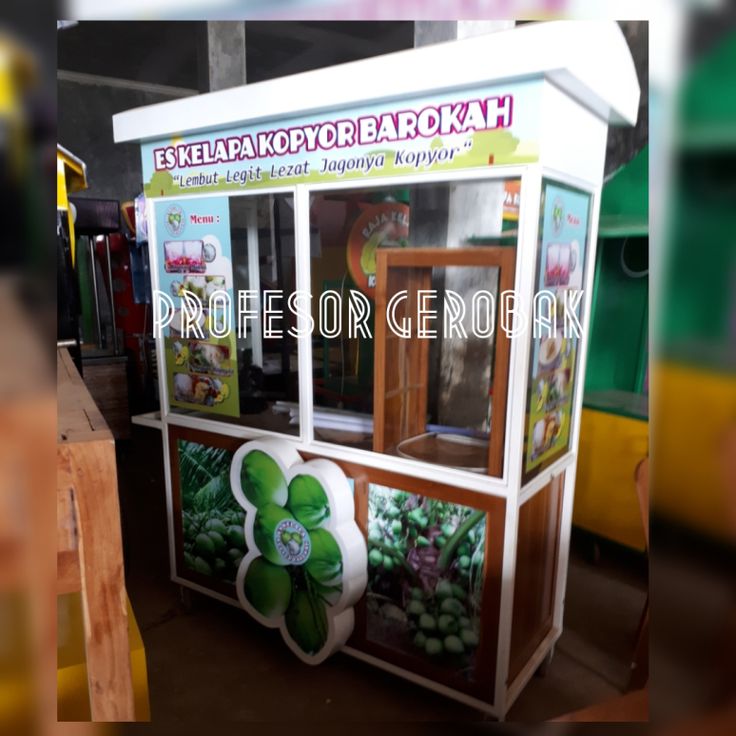 Detail Desain Gerobak Es Kelapa Muda Nomer 7