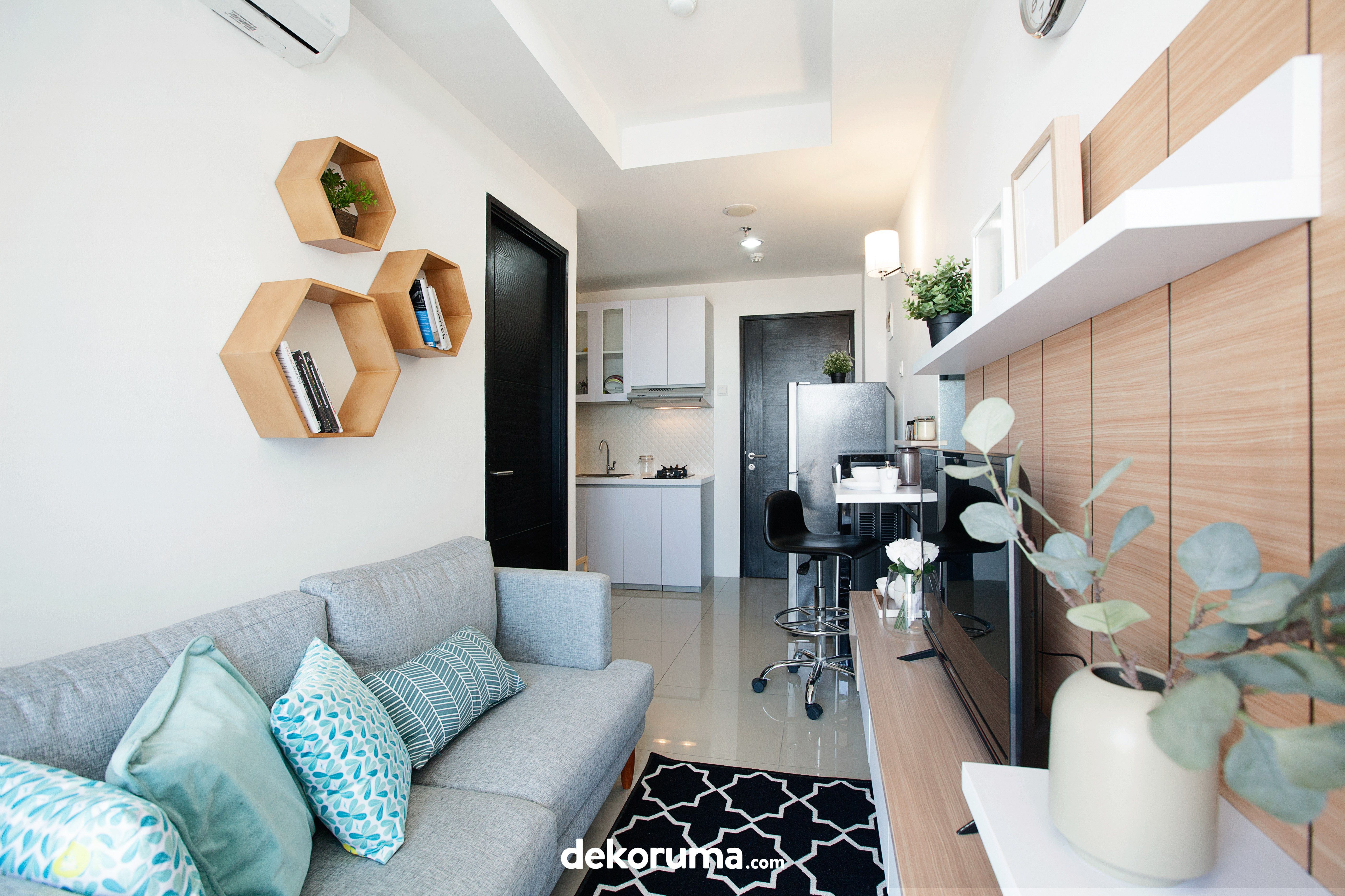 Detail Desain Interior Apartemen 2 Kamar Tidur Minimalis Nomer 21