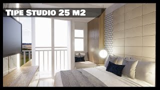 Detail Desain Interior Apartemen Studio Nomer 29