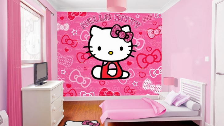 Detail Desain Kamar Tidur Anak Perempuan Hello Kitty Nomer 15