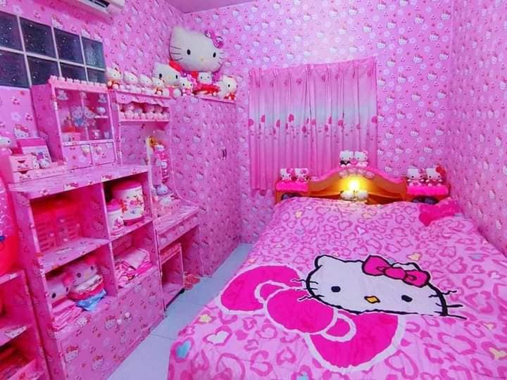 Detail Desain Kamar Tidur Anak Perempuan Hello Kitty Nomer 37