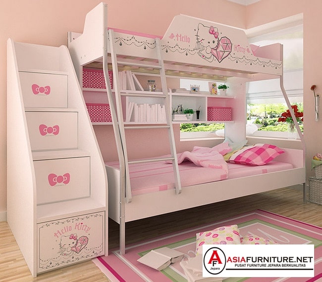 Detail Desain Kamar Tidur Anak Perempuan Hello Kitty Nomer 48