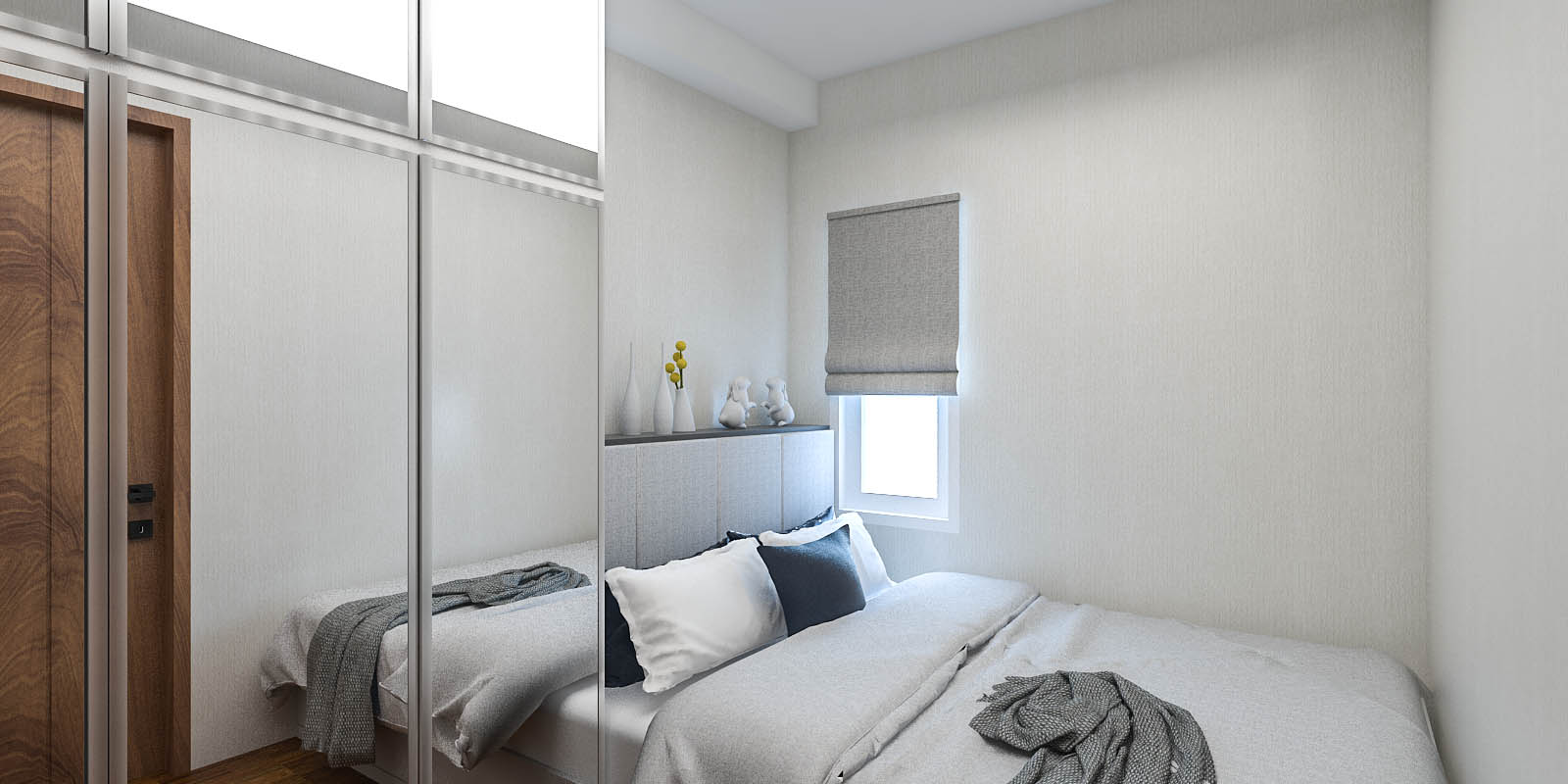Detail Desain Kamar Tidur Apartemen Minimalis Nomer 15