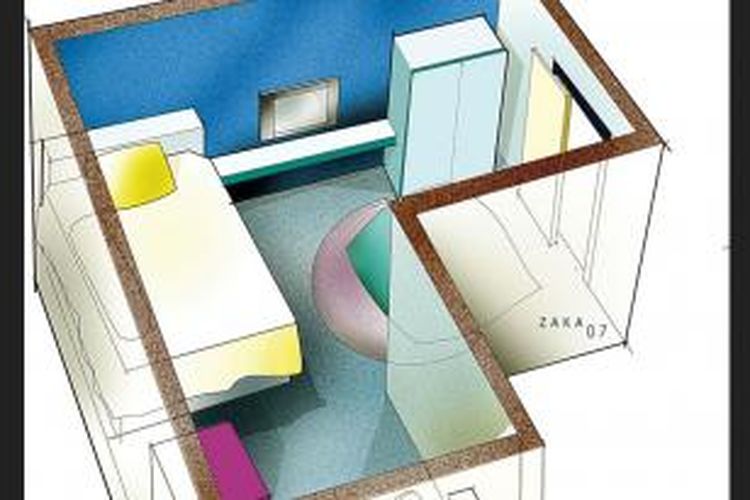 Detail Desain Kamar Tidur Persegi Panjang Nomer 14