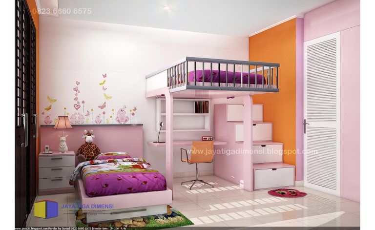 Detail Desain Kamar Tidur Untuk 2 Anak Perempuan Nomer 42