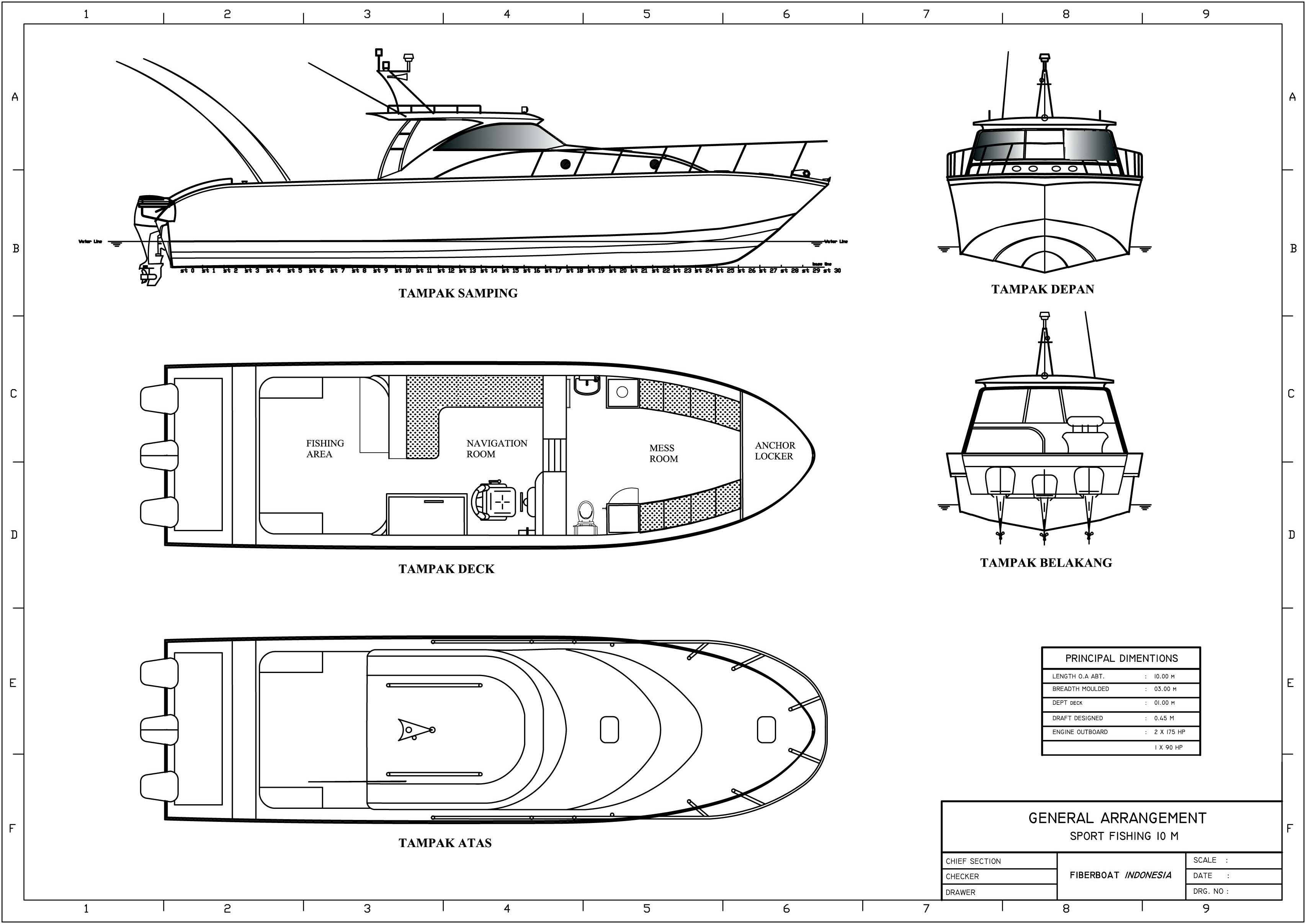 Detail Desain Kapal Mancing Kayu Nomer 12