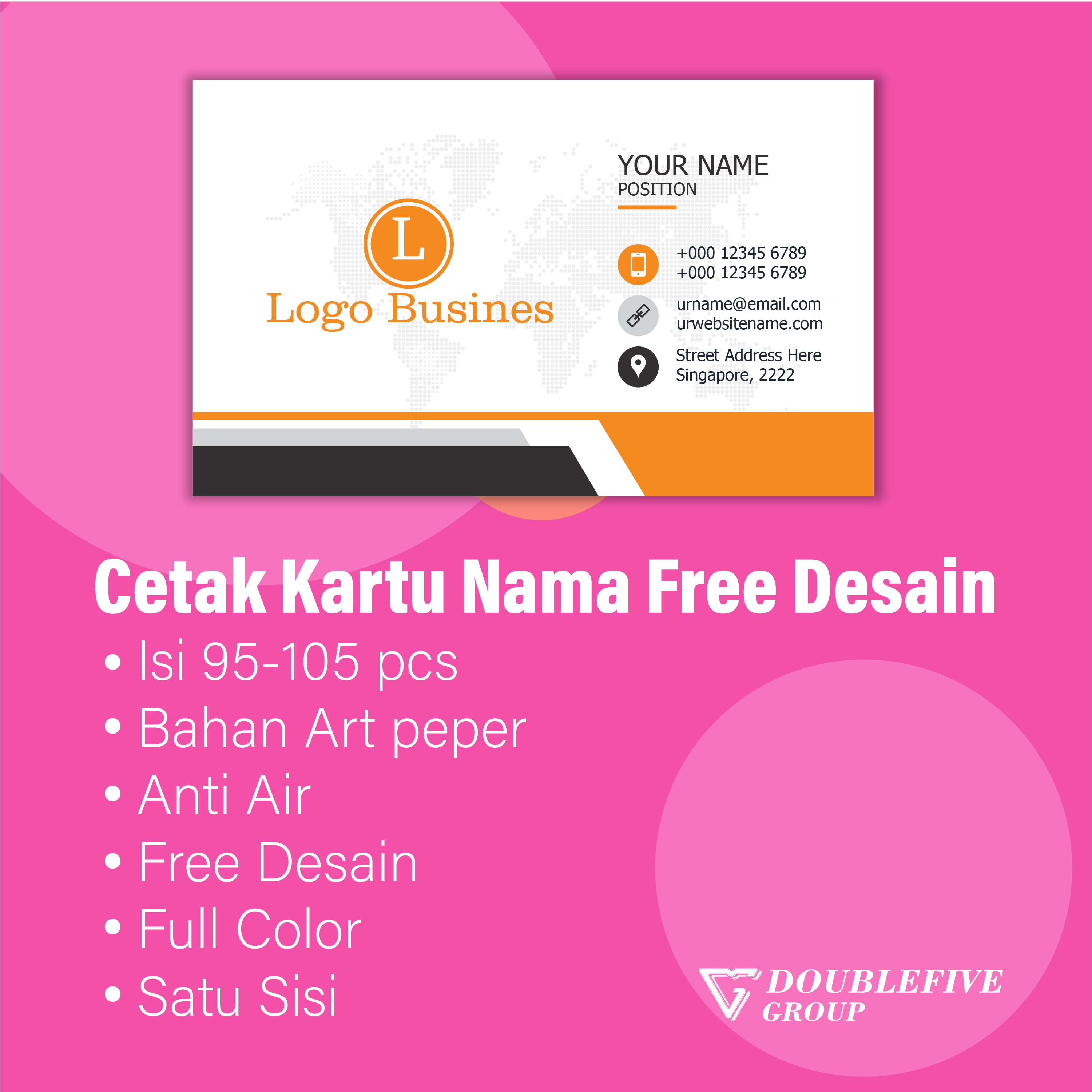 Detail Desain Kartu Nama Online Gratis Nomer 17