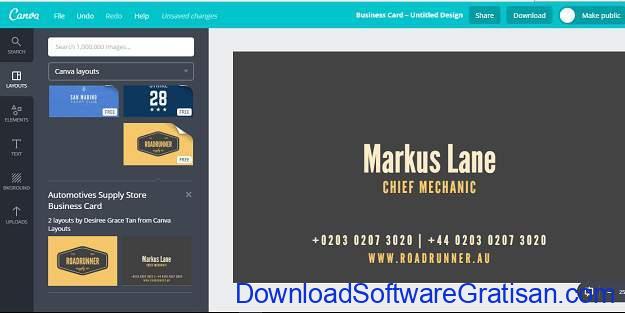 Detail Desain Kartu Nama Online Gratis Nomer 49