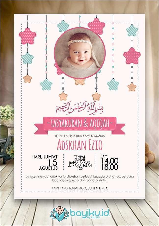 Detail Desain Kartu Selapanan Bayi Nomer 31