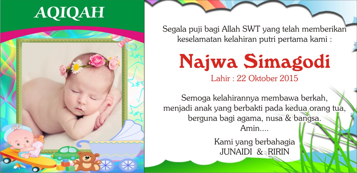 Detail Desain Kartu Selapanan Bayi Nomer 39