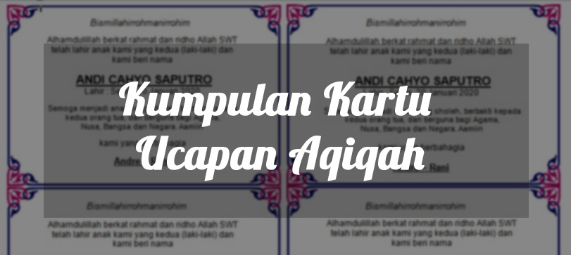 Detail Desain Kartu Ucapan Aqiqah Nomer 39