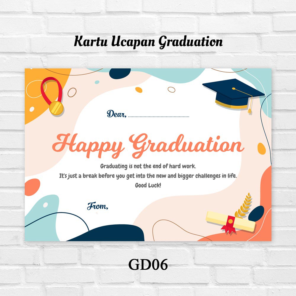 Detail Desain Kartu Ucapan Happy Graduation Nomer 4