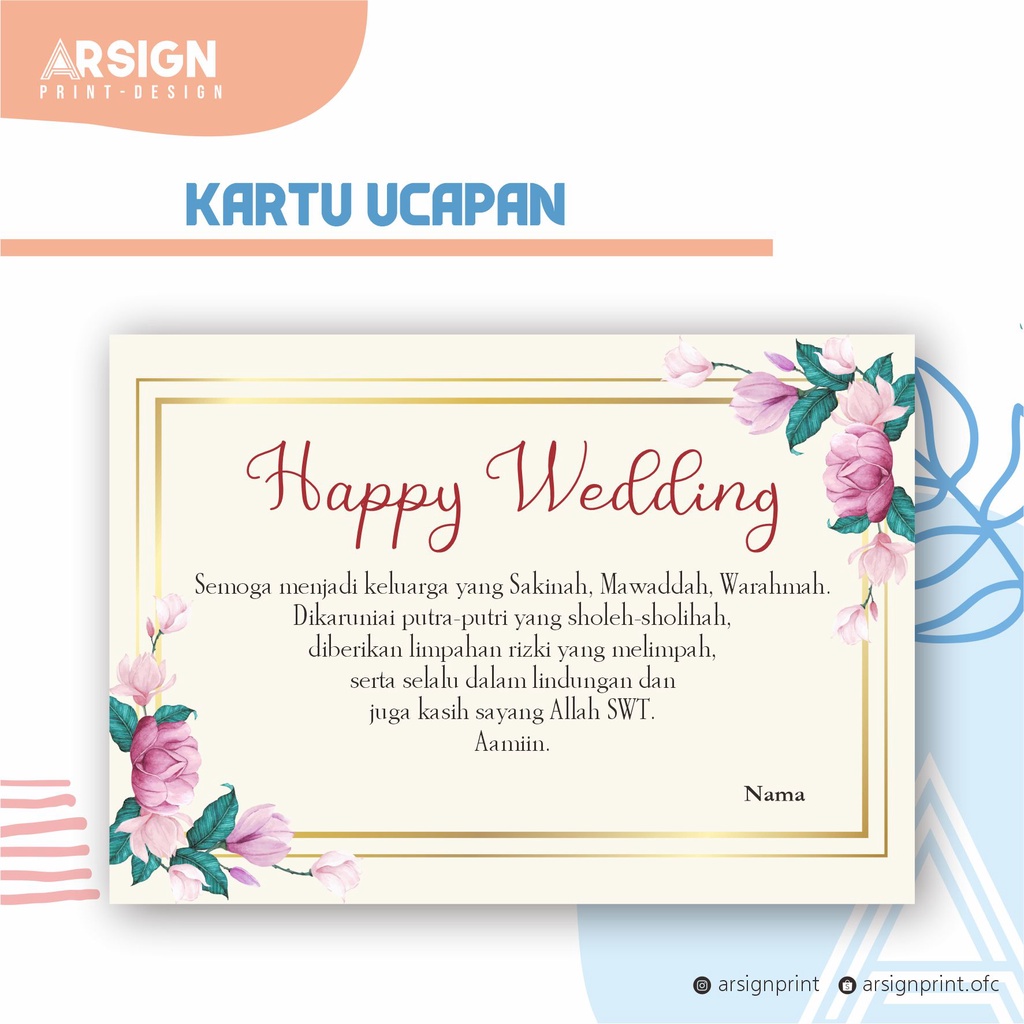 Detail Desain Kartu Ucapan Pernikahan Kosong Nomer 16