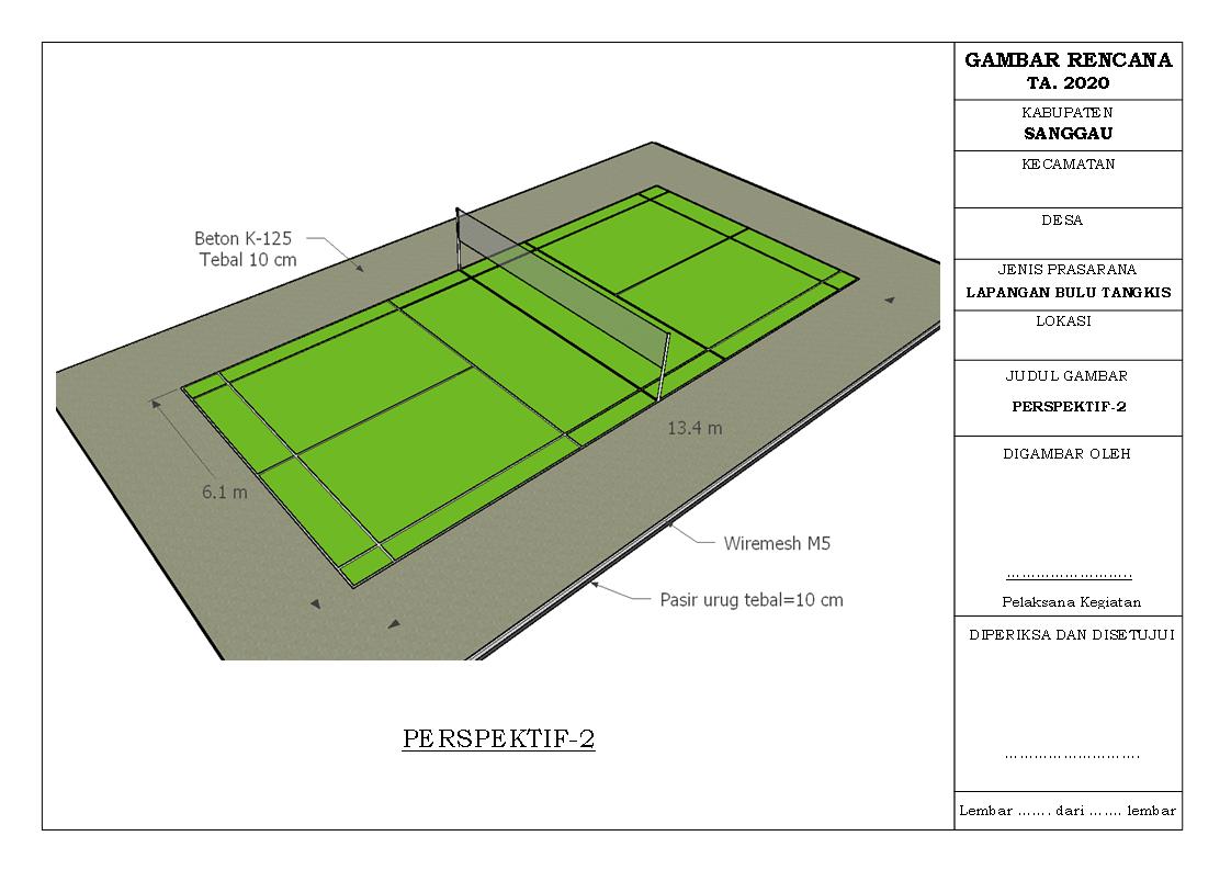 Detail Desain Lapangan Badminton Nomer 40