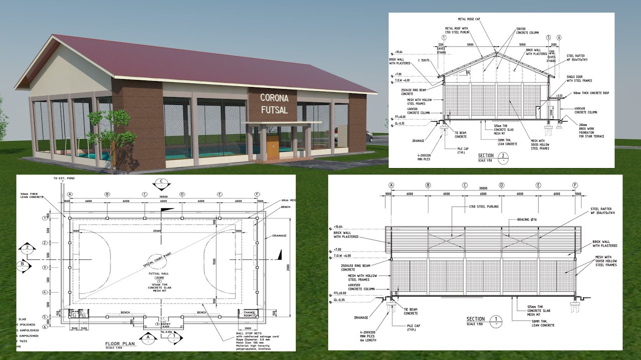 Detail Desain Lapangan Futsal Nomer 6