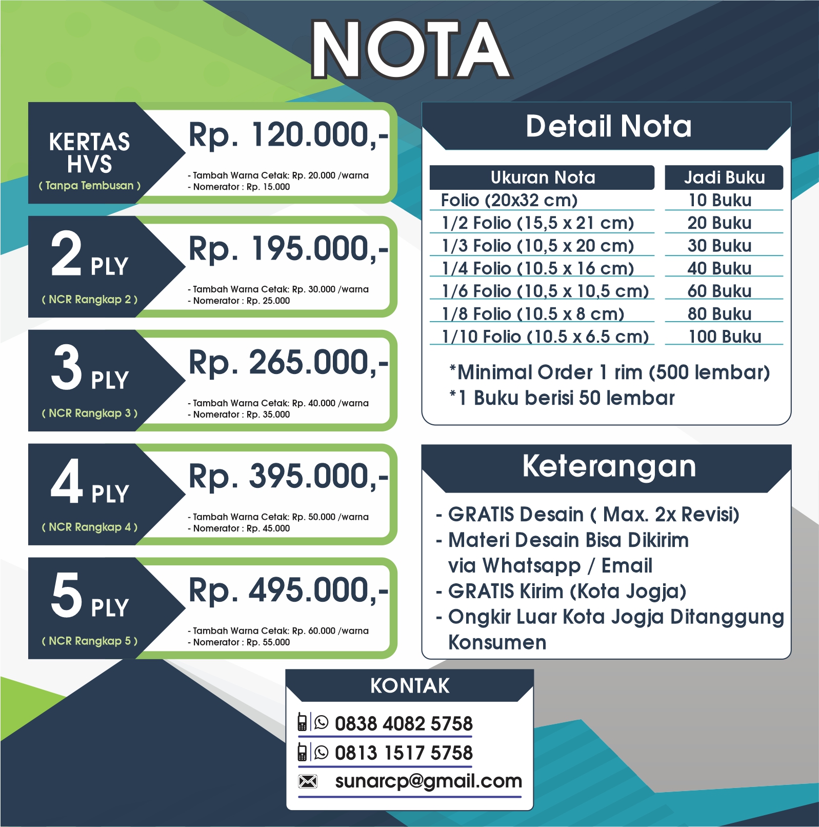 Detail Desain Nota Online Nomer 33