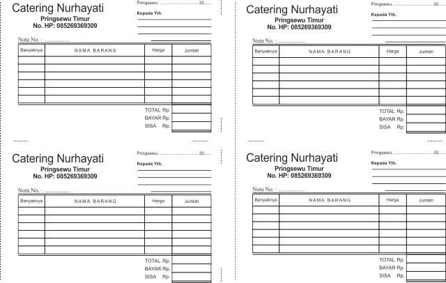 Detail Desain Nota Online Nomer 38