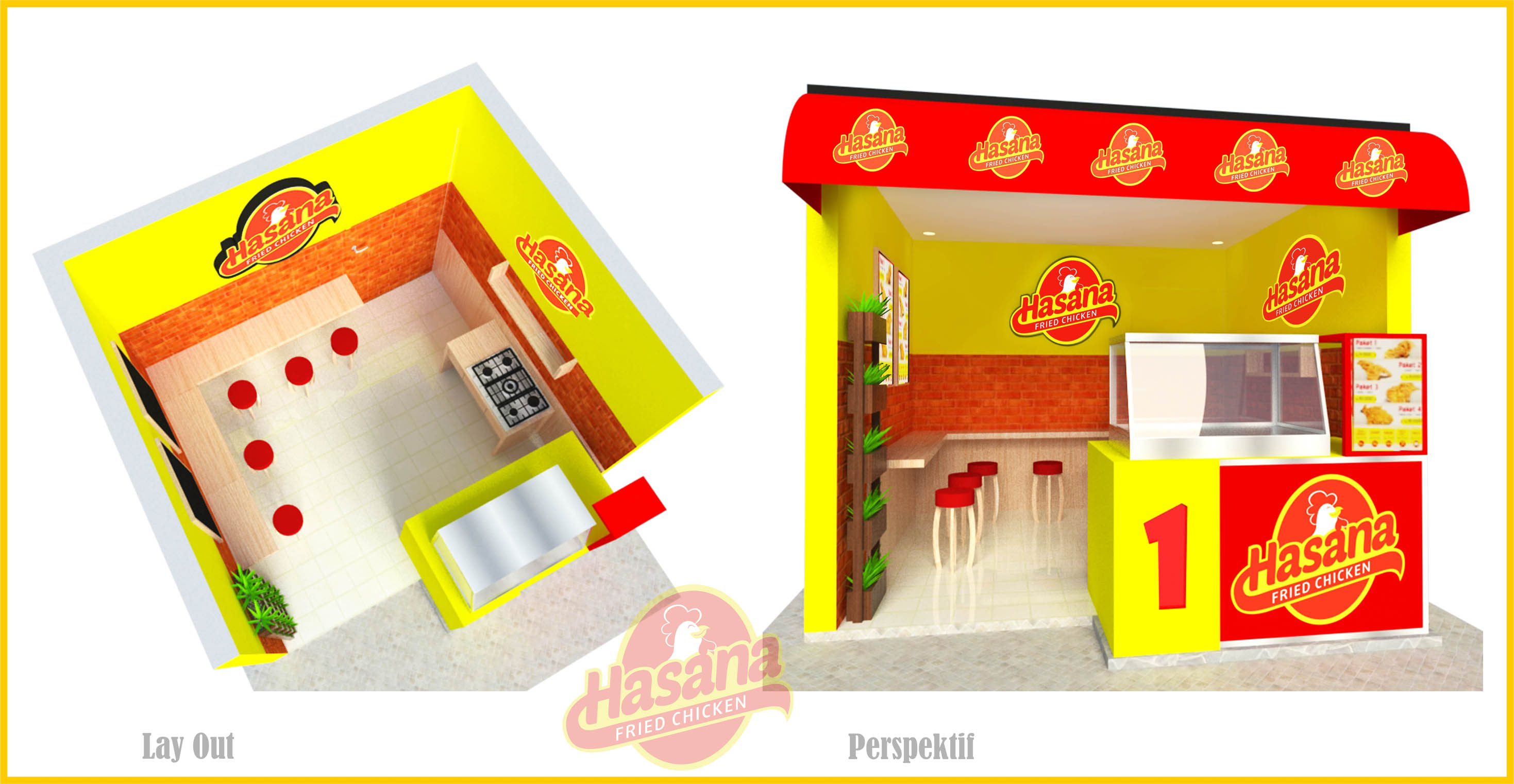 Detail Desain Outlet Fried Chicken Nomer 25