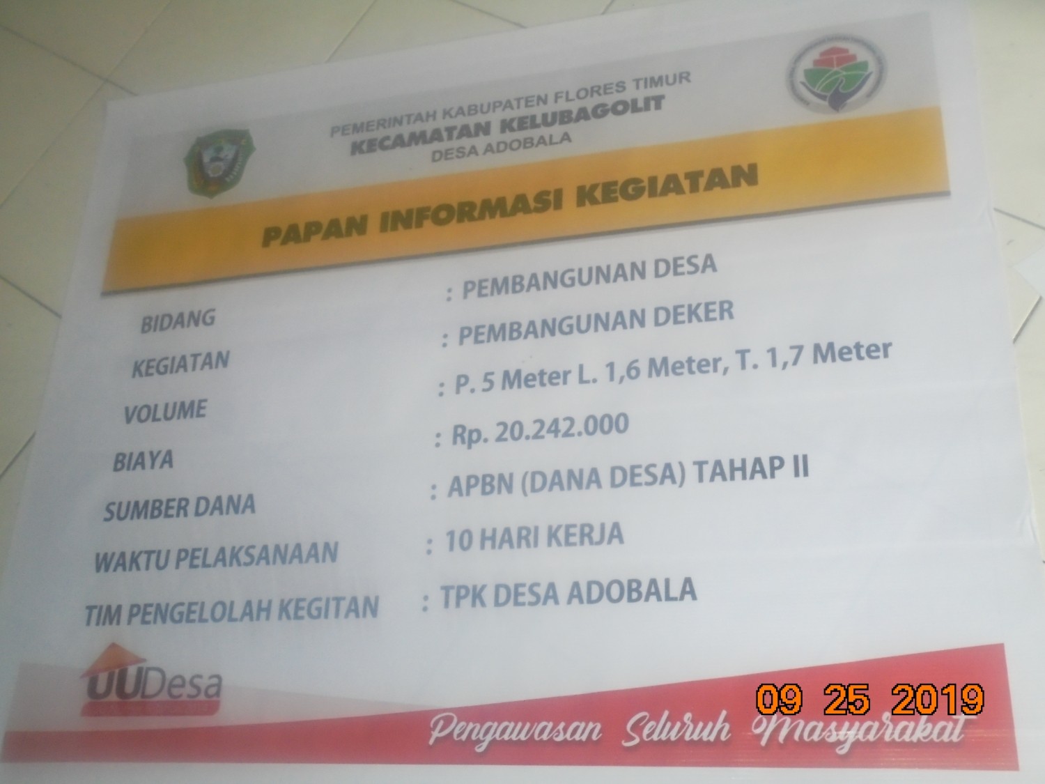 Detail Desain Papan Informasi Nomer 26