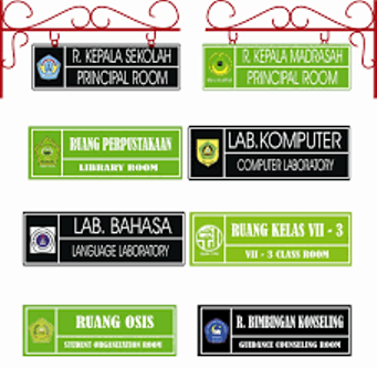 Detail Desain Papan Nama Nomer 23