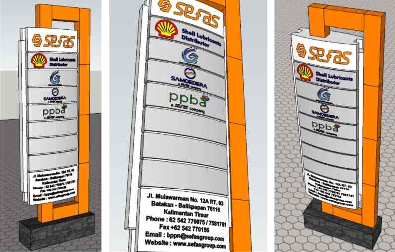 Detail Desain Papan Nama Unik Nomer 26