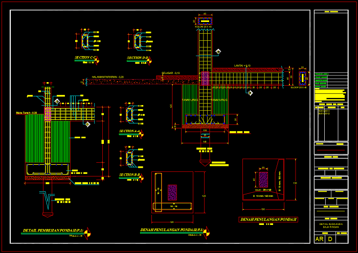 Detail Desain Pondasi Telapak Nomer 27