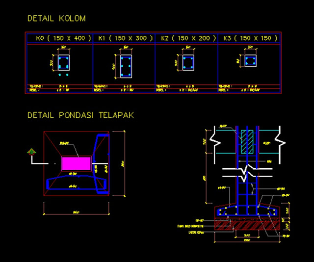 Detail Desain Pondasi Telapak Nomer 31