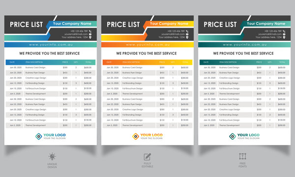 Detail Desain Price List Online Nomer 51