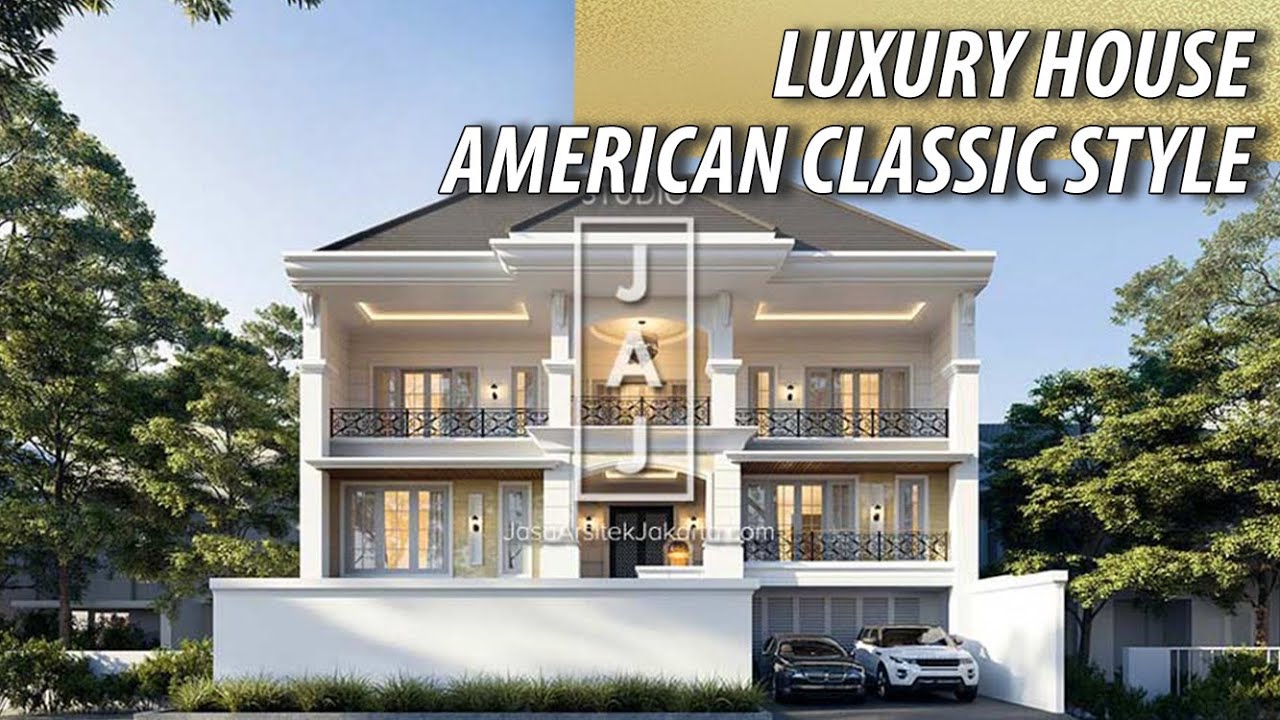 Detail Desain Rumah American Classic Nomer 13