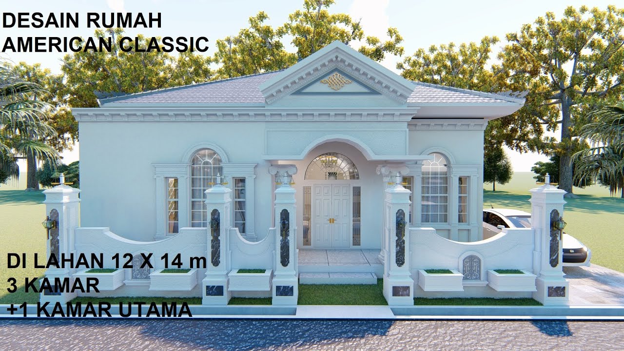 Detail Desain Rumah American Classic Nomer 43