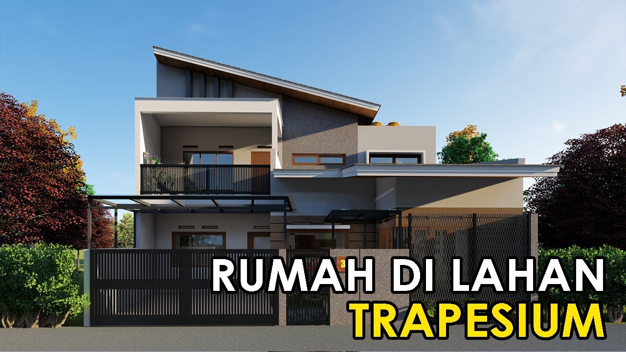 Detail Desain Rumah Bentuk Tanah Trapesium Nomer 2