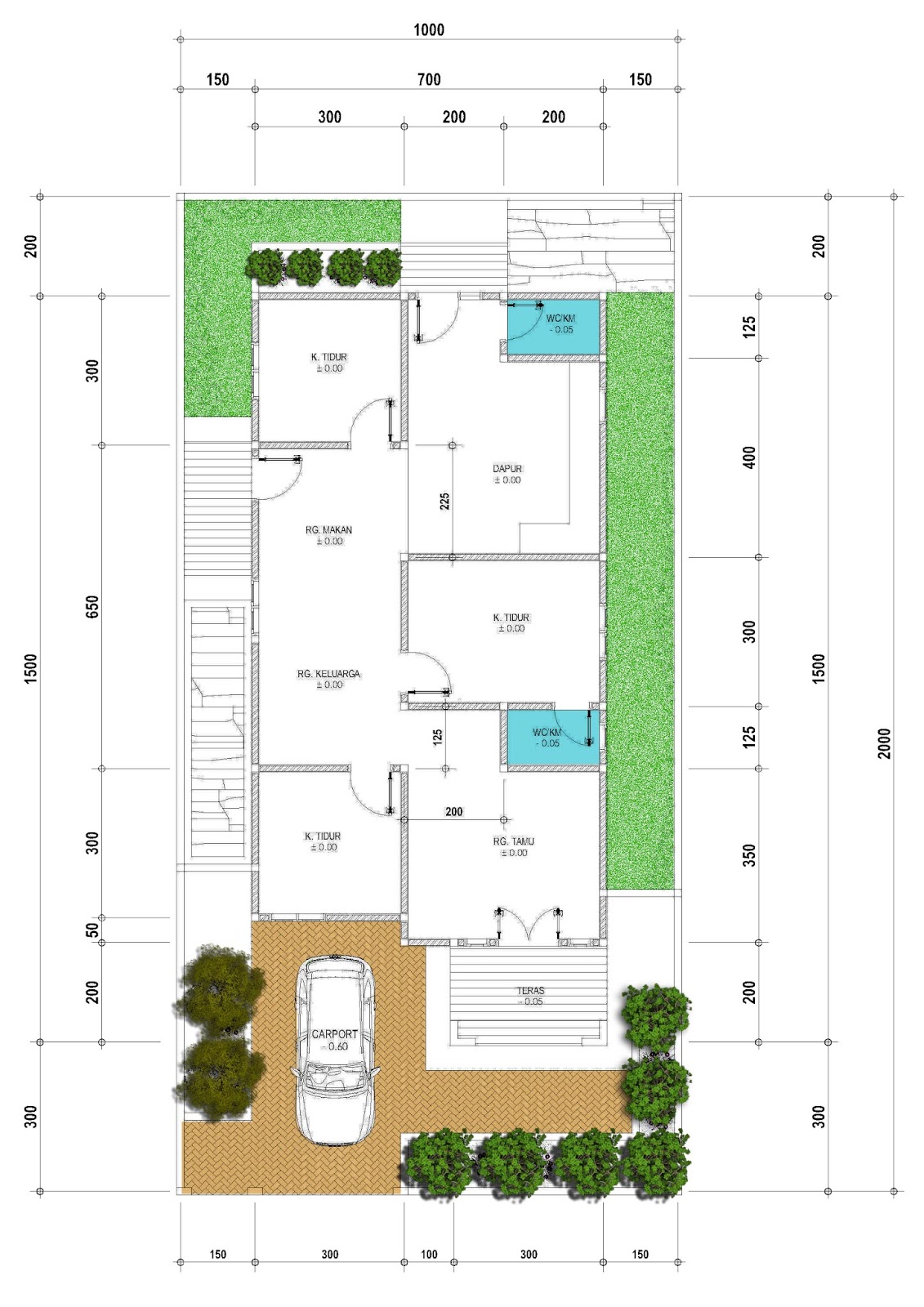 Detail Desain Rumah Bentuk Tanah Trapesium Koleksi Nomer 20