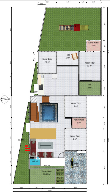 Detail Desain Rumah Di Tanah Trapesium Nomer 20