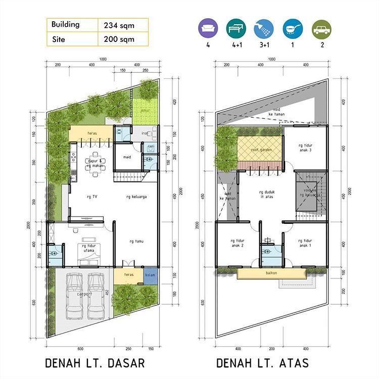 Detail Desain Rumah Di Tanah Trapesium Nomer 2