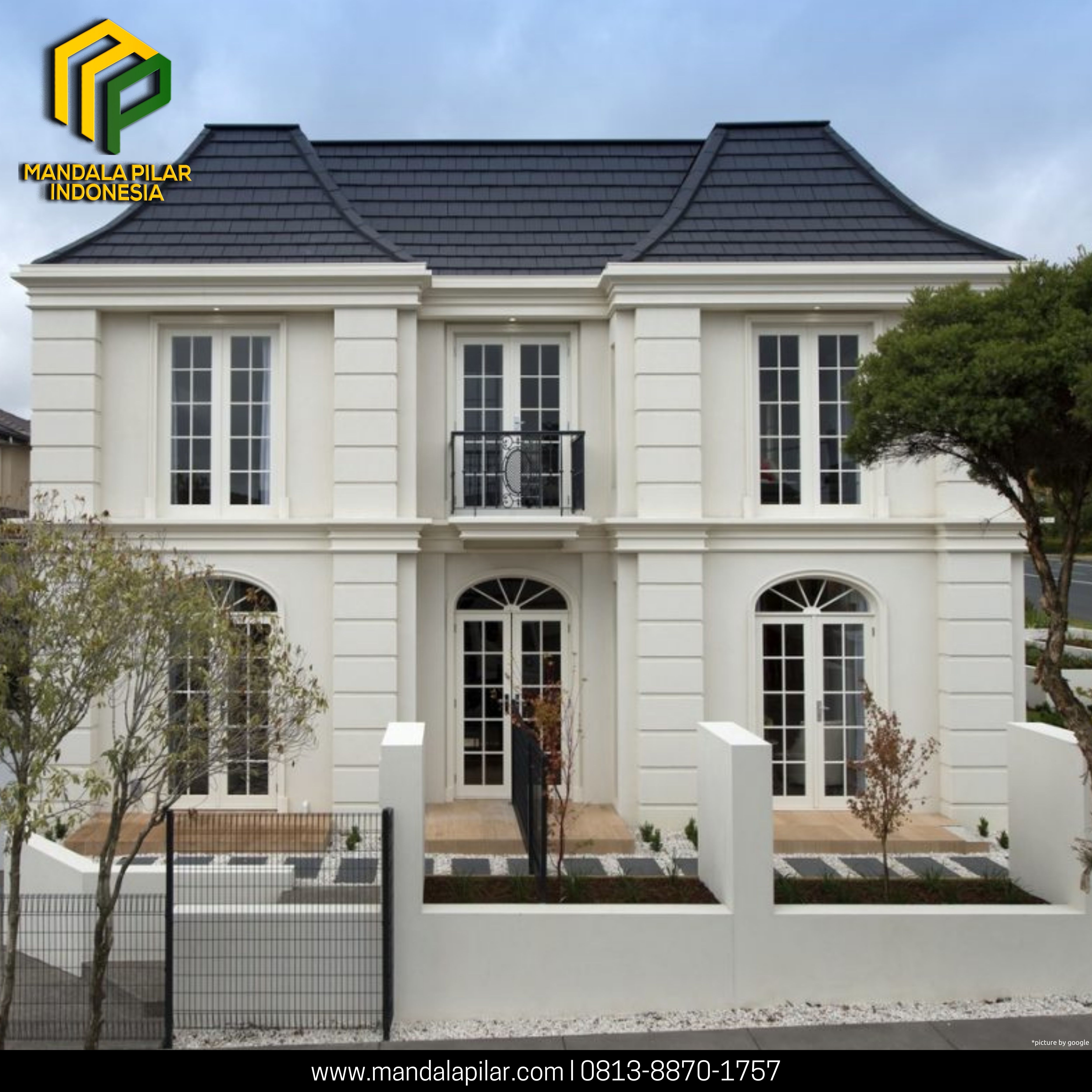 Detail Desain Rumah Gaya Eropa Koleksi Nomer 13