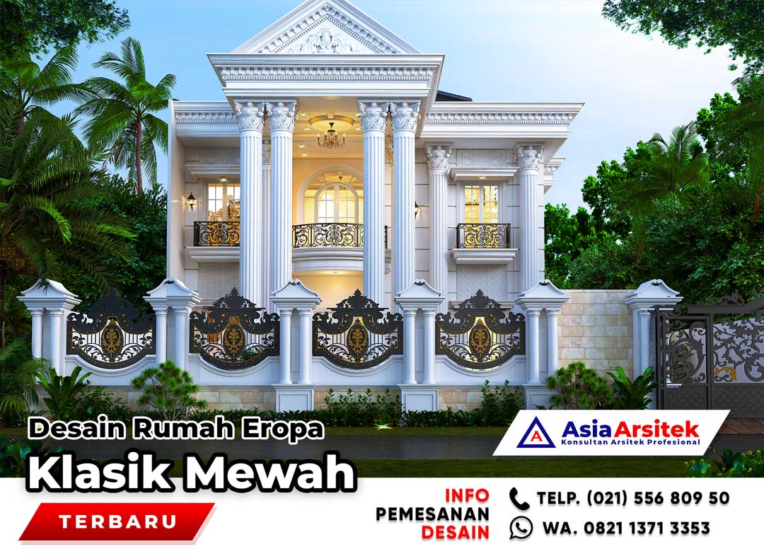 Detail Desain Rumah Gaya Eropa Nomer 47