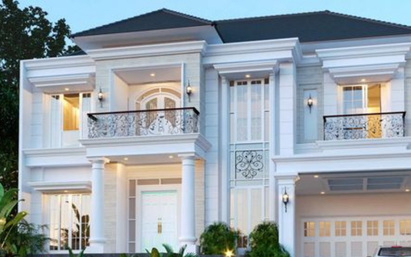 Detail Desain Rumah Gaya Klasik Nomer 9