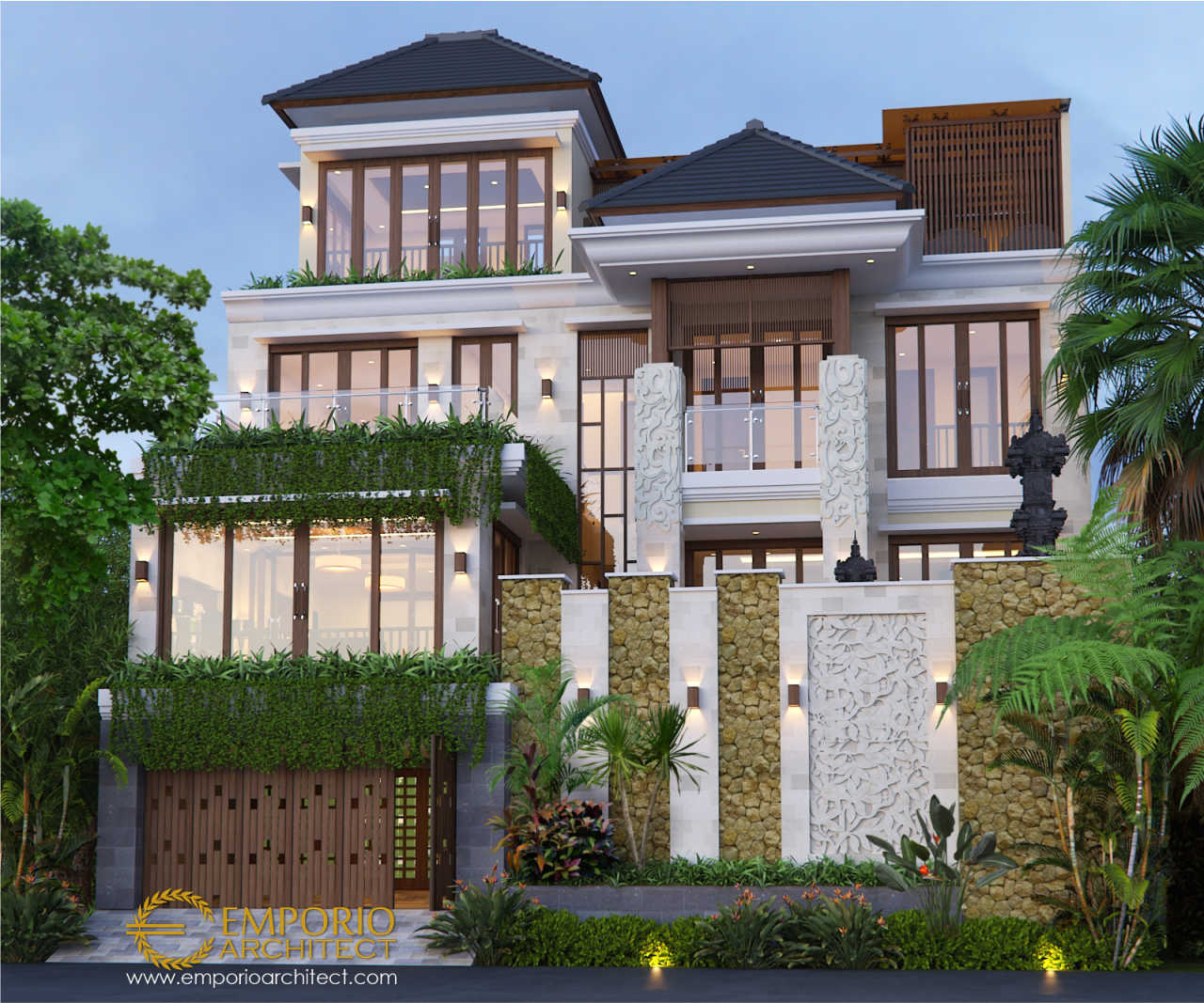 Detail Desain Rumah Gaya Resort Nomer 35