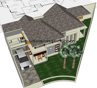 Detail Desain Rumah Lahan Trapesium Nomer 25