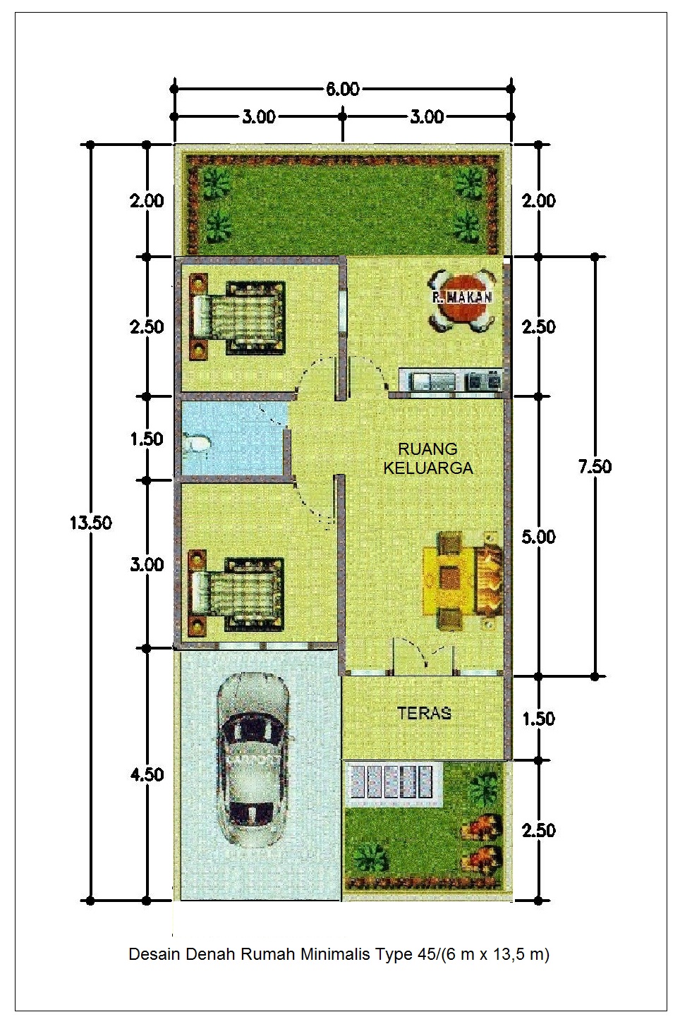 Detail Desain Rumah Minimalis Beserta Ukurannya Nomer 21