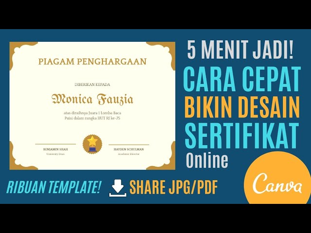 Detail Desain Sertifikat Online Gratis Nomer 42