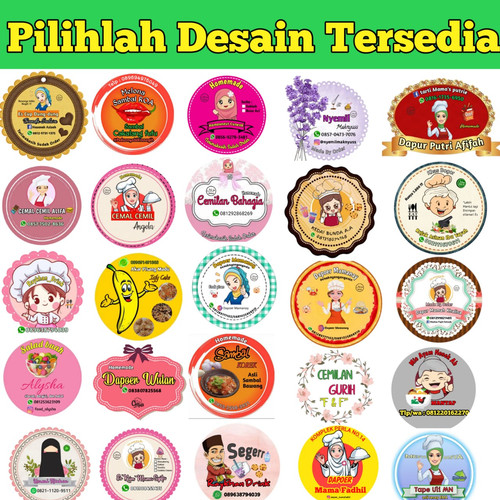 Detail Desain Stiker Makanan Online Nomer 8