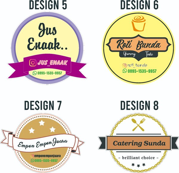 Detail Desain Stiker Makanan Online Nomer 10