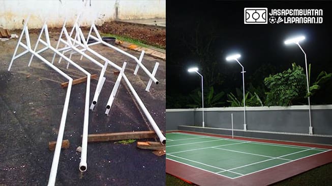 Detail Desain Tiang Lampu Lapangan Badminton Nomer 2