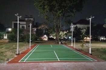 Detail Desain Tiang Lampu Lapangan Badminton Nomer 22