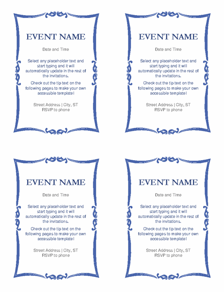 Detail Design And Create A Formal Invitation Card Template Nomer 36