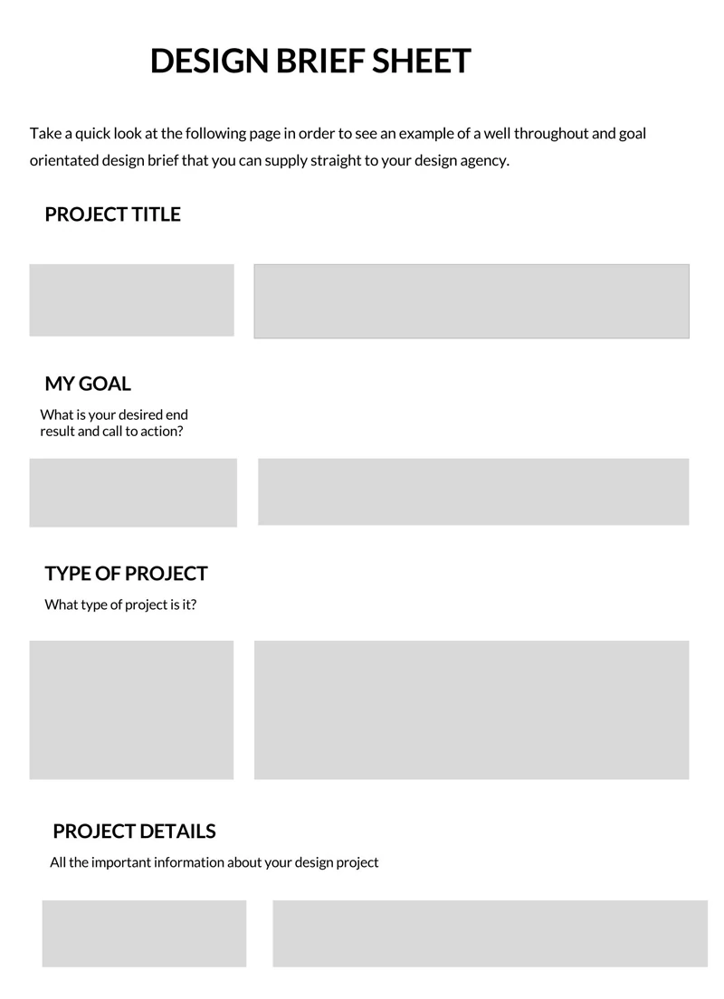 Detail Design Brief Template Nomer 34