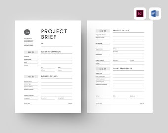 Detail Design Brief Template Word Nomer 23