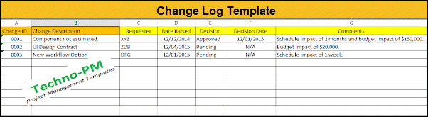 Detail Design Change Control Template Nomer 12