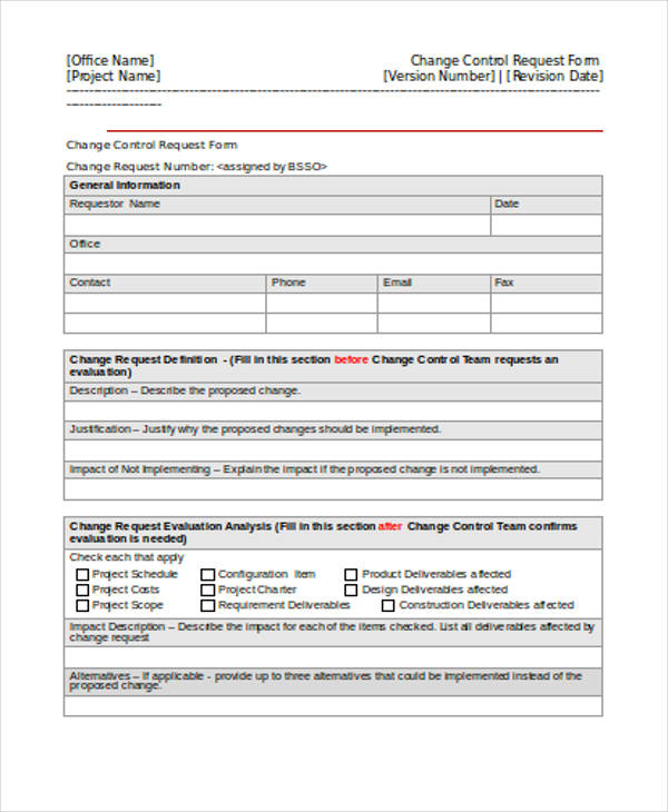 Detail Design Change Control Template Nomer 15